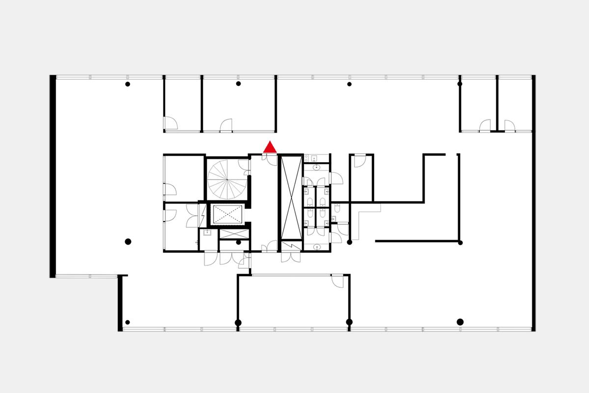 Itämerenkatu 5, 570m2, 8. kerros, Toimistotila