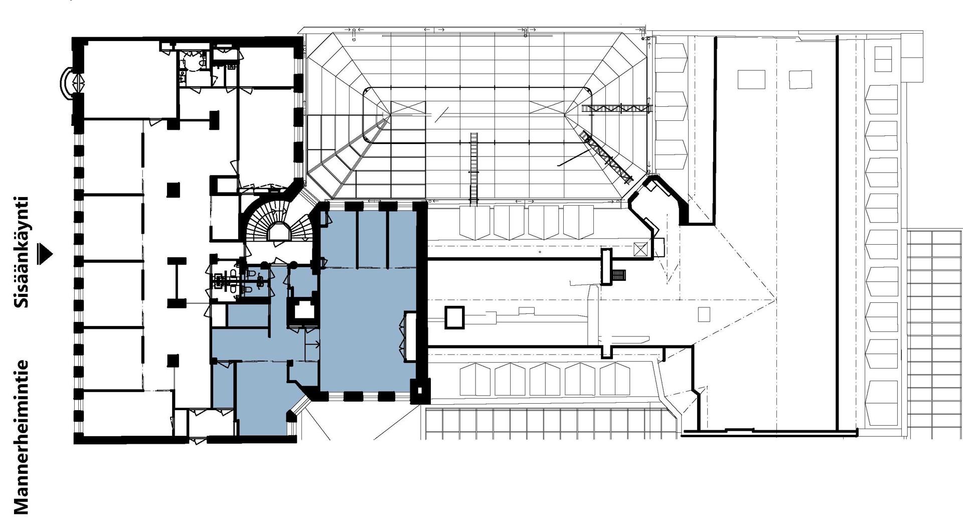 Mannerheimintie 18, 171m2, 6. kerros, Toimistotila