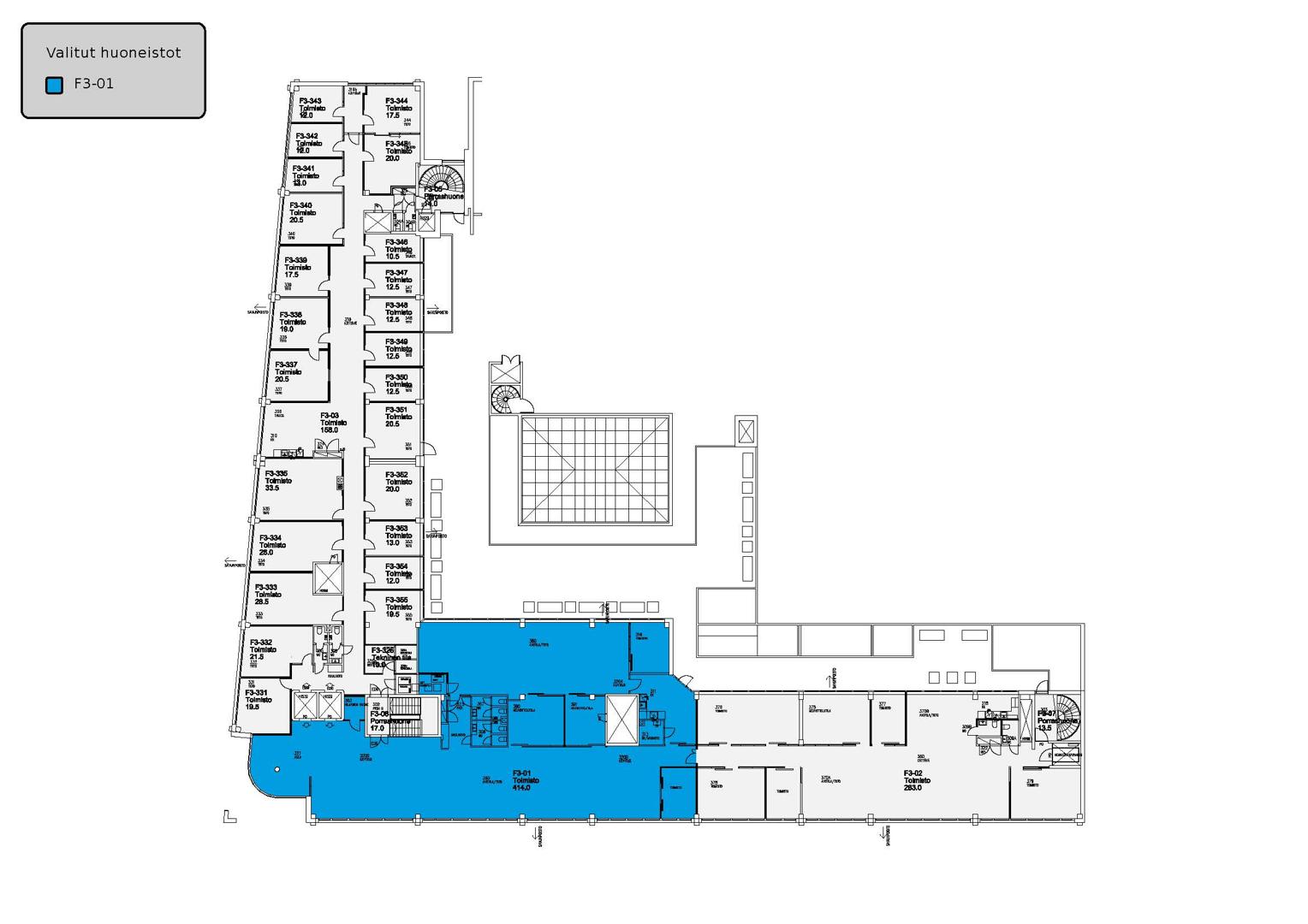 Sörnäisten rantatie 29, 414m2, 3. kerros, Toimistotila