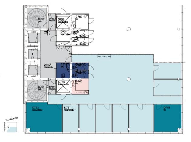 Keilaranta 19 D, 259m2, 7. kerros, Toimistotila