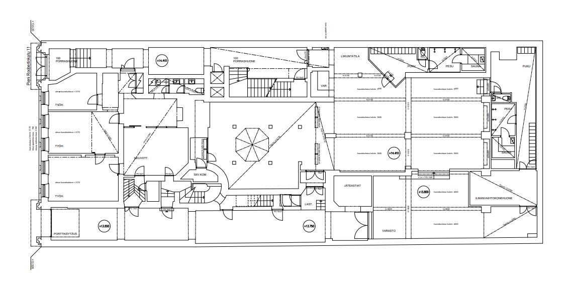 Pieni Roobertinkatu 11, 335m2, 1. kerros, Liiketila