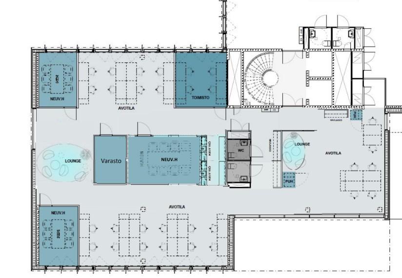 Osmontie 38, 372m2, 2. kerros, Toimistotila