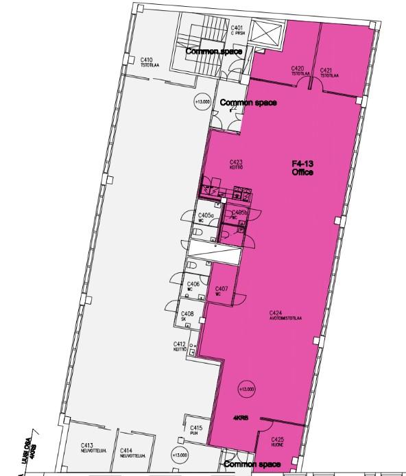 Vanha Talvitie 11, 236m2, 4. kerros, Toimistotila