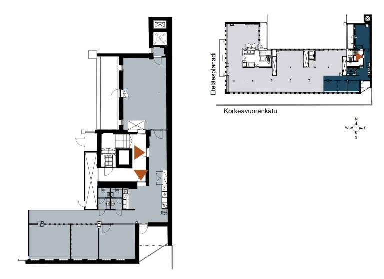 Eteläesplanadi 18, 128m2, 8. kerros, Toimistotila