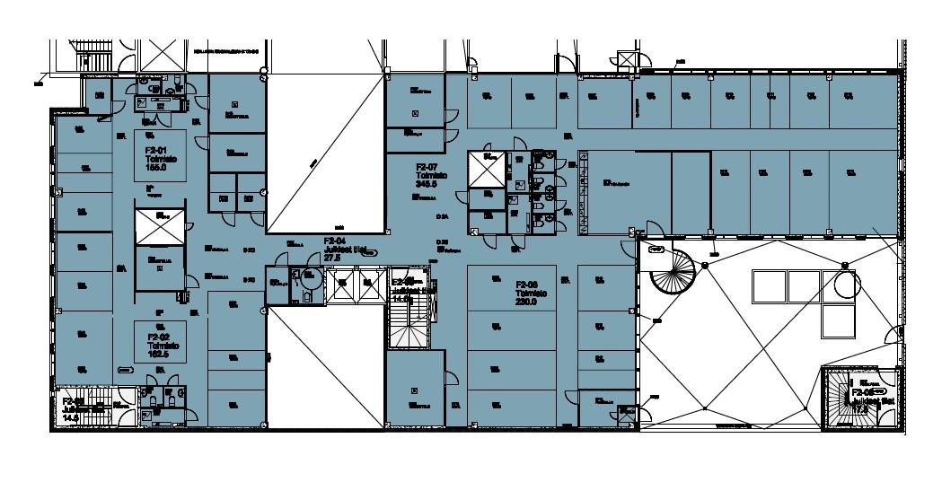 Bertel Jungin aukio 3 D-Talo, 920m2, 2. kerros, Toimistotila