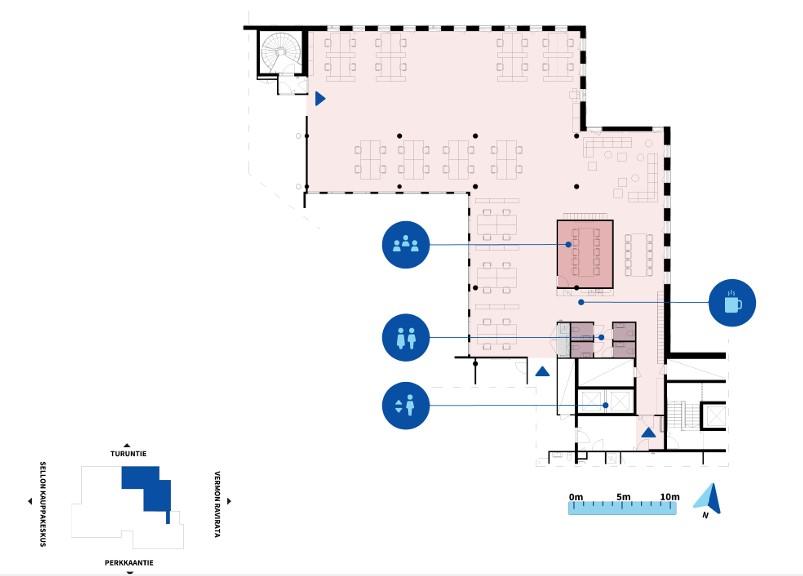 Hatsinanpuisto 8 AB-talot, 1378m2, 8. kerros, Toimistotila