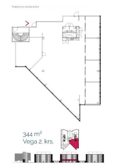 Itsehallintokuja 6 Talo 1, 344m2, 2. kerros, Toimistotila